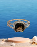 Bling Collection - Smoky Topaz Gemstone Ring (Sterling)