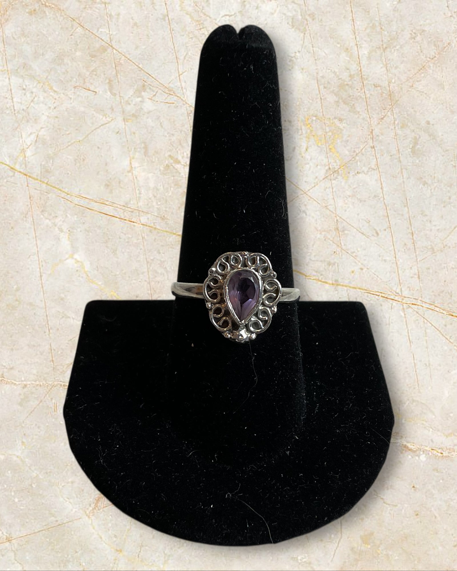 Bling Collection - Amethyst Gemstone Ring (Sterling)