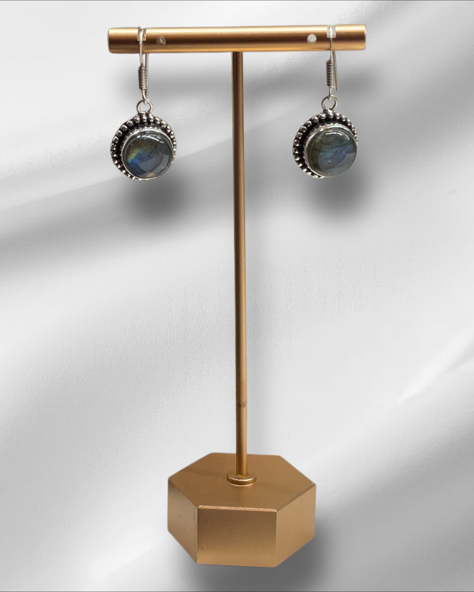 Bling Collection - Labradorite Designer Earrings (Sterling)