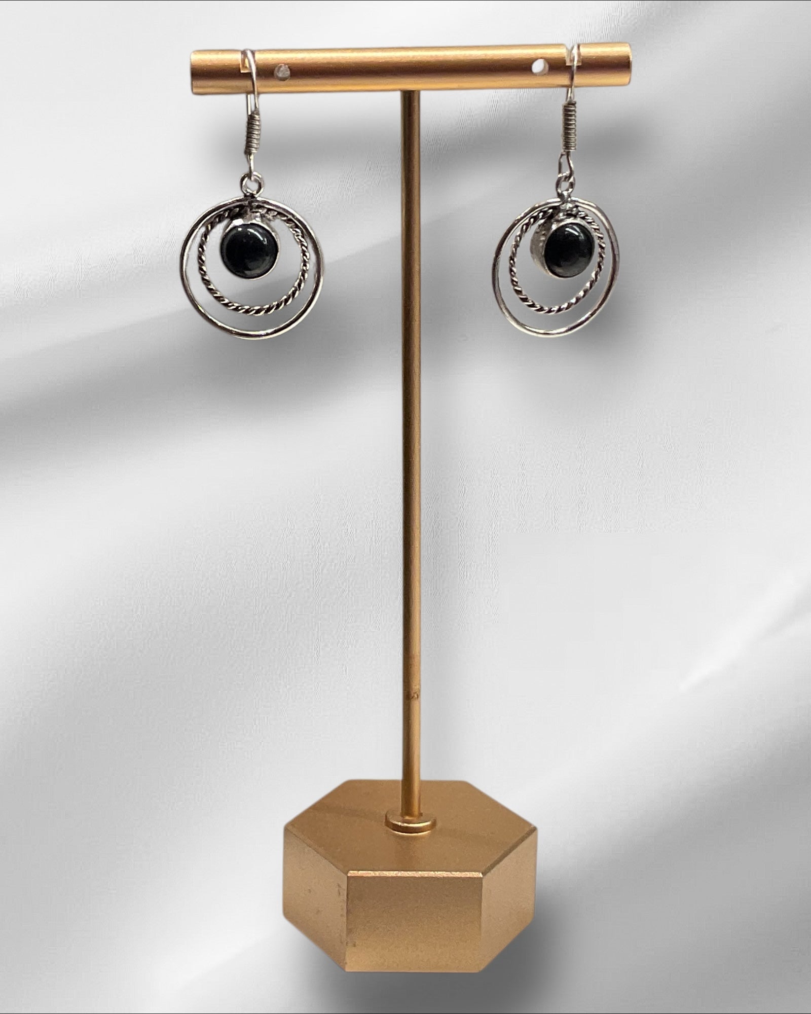 Bling Collection - Onyx Designer Earring (Sterling)