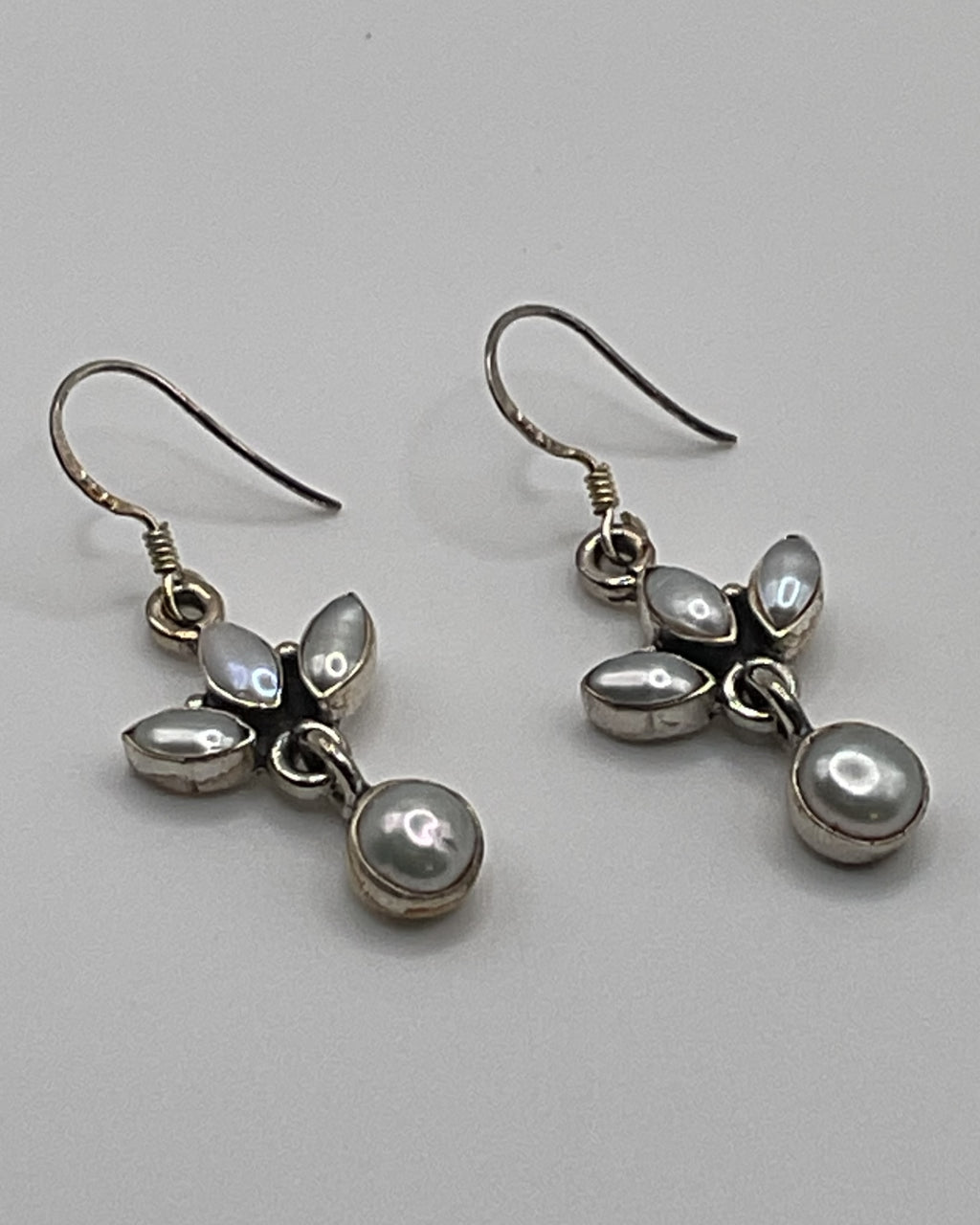 Bling Collection - Shell Pearl Designer Earrings (Sterling)
