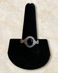 Bling Collection - Blue Sapphire Gemstone Ring (Cubic Zirconia) (Sterling)