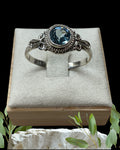 Bling Collection - Blue Topaz Gemstone Ring (Sterling)