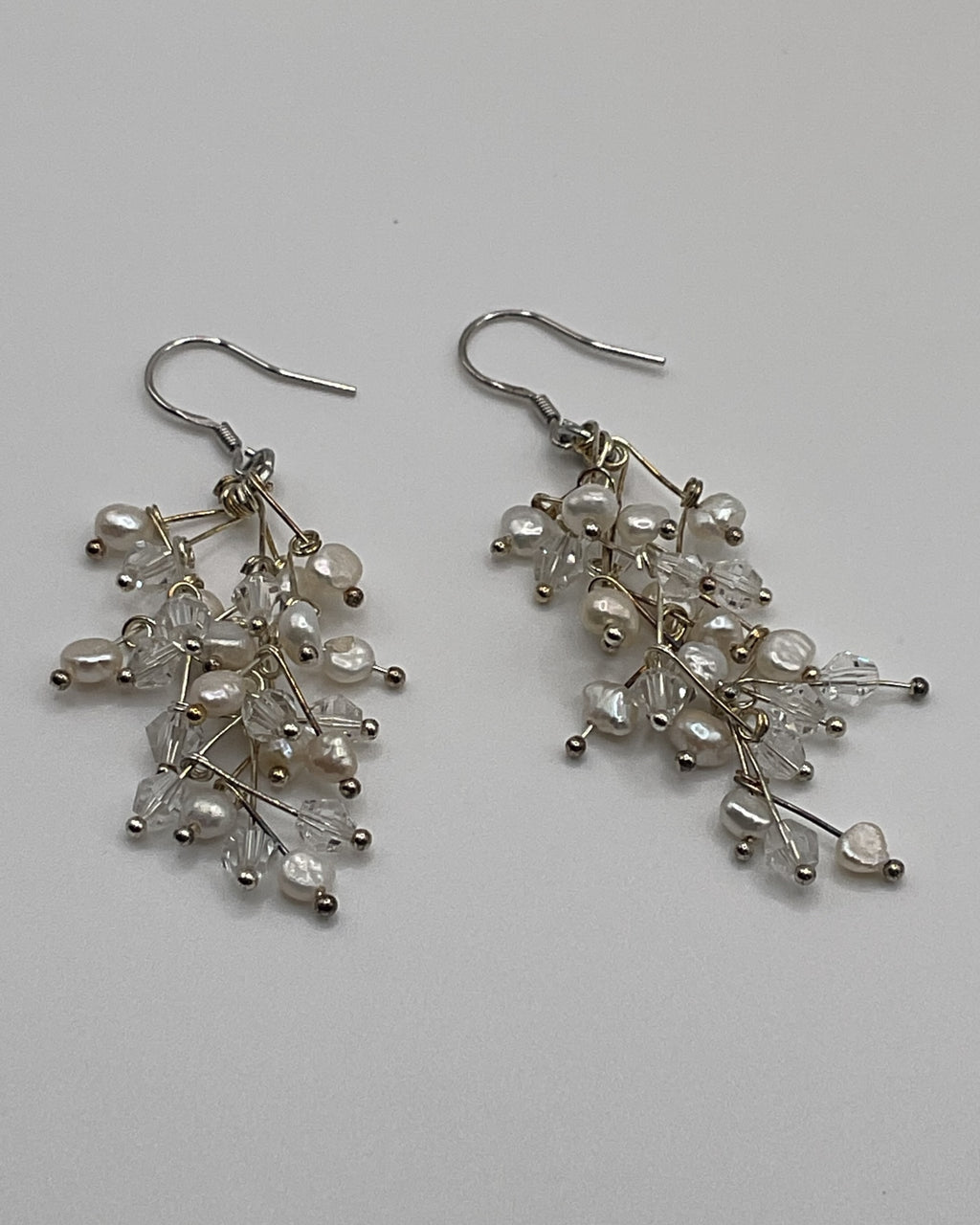 Bling Collection - Freshwater Pearl Designer Earrings (Sterling)