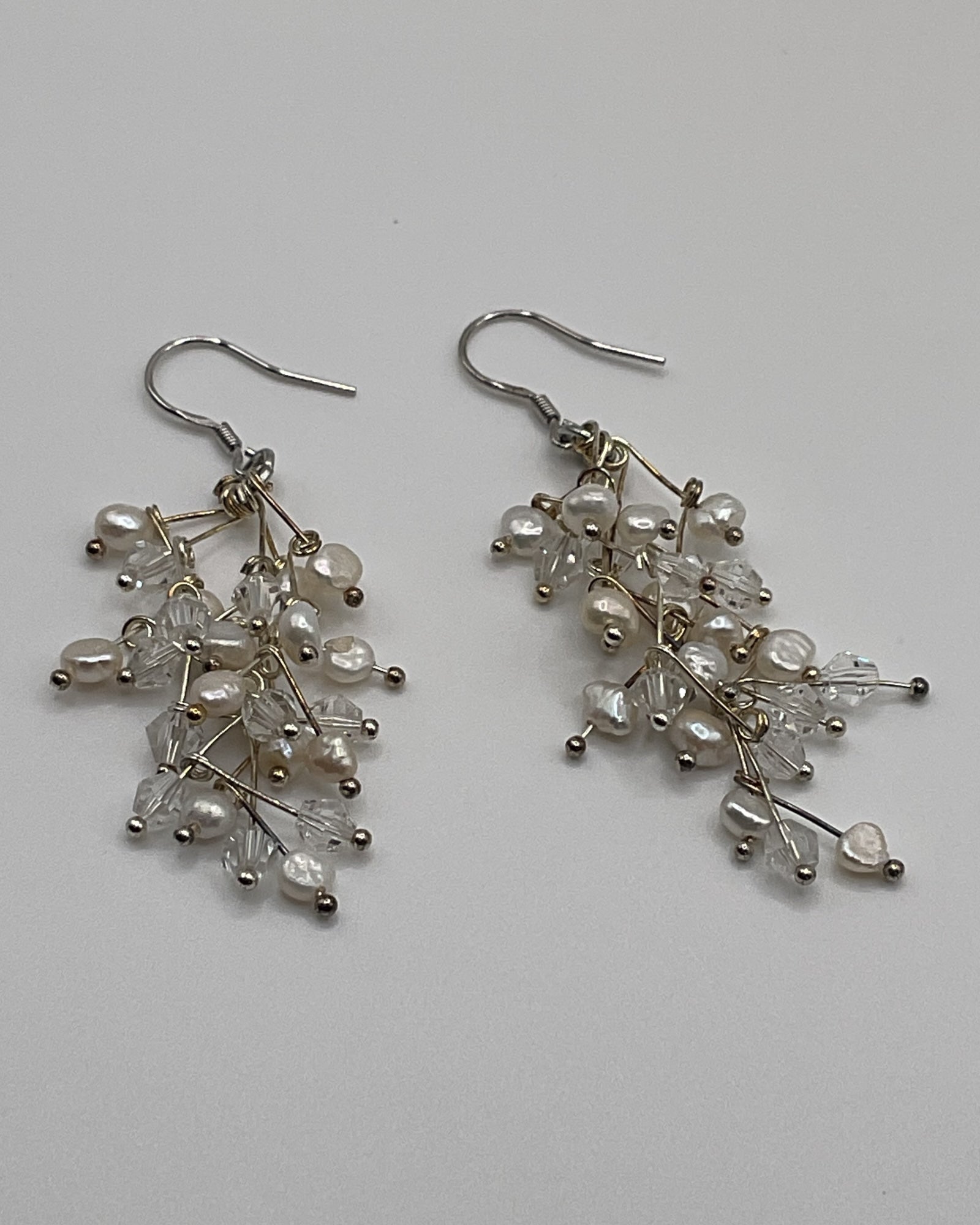 Bling Collection - Freshwater Pearl Designer Earrings (Sterling)