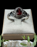 Bling Collection - Garnet Gemstone Ring (Sterling)
