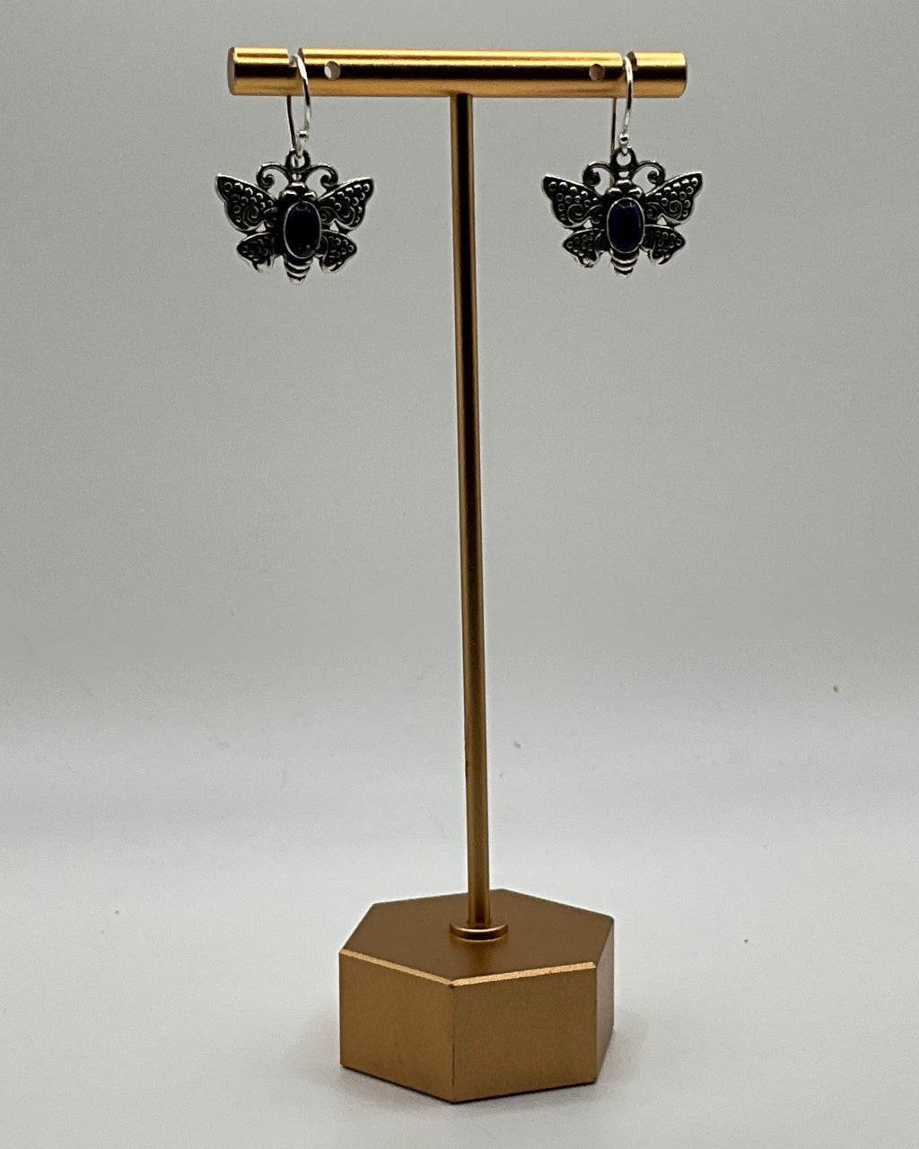 Bling Collection - Lapis Lazuli Designer Earring (Sterling)