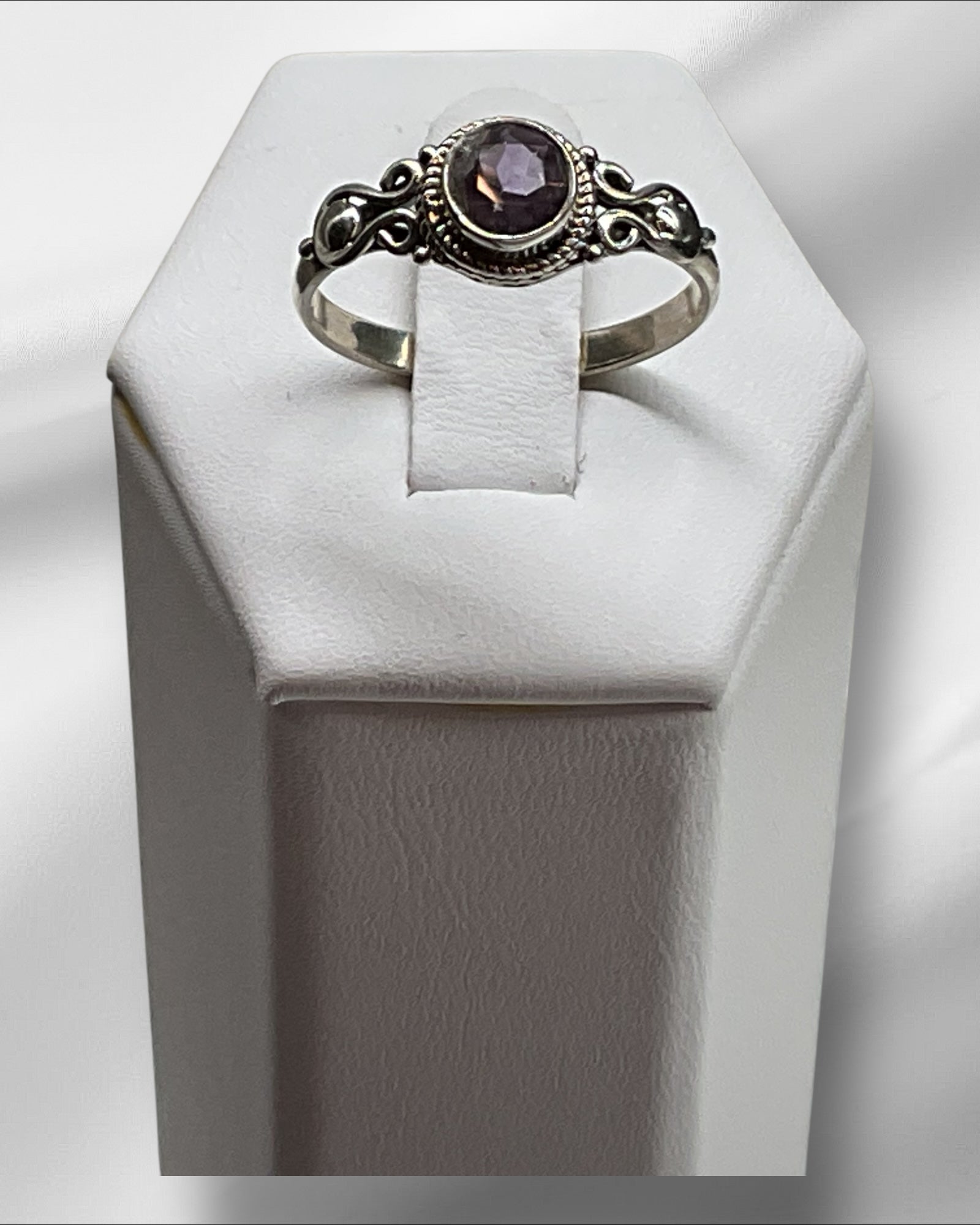 Bling Collection - Amethyst Gemstone Ring (Sterling)