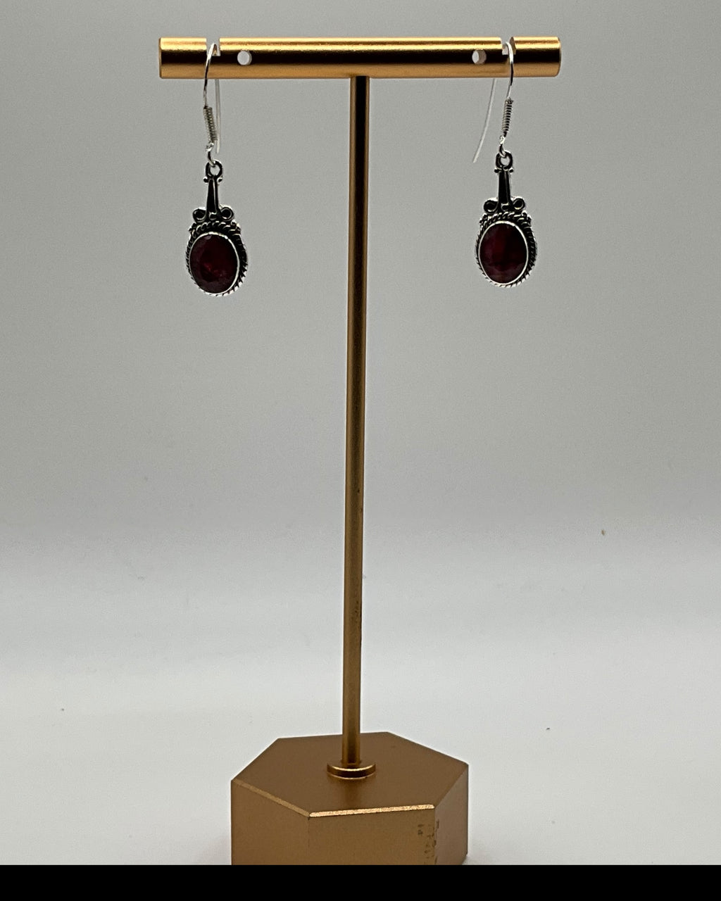 Bling Collection - Ruby Designer Earring (Sterling)