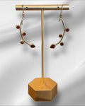 Bling Collection - Garnet Designer Earring (Sterling)