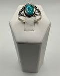 Bling Collection - Kingman Mohave Turquoise Gemstone Ring (Sterling)