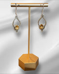 Bling Collection - Citrine Designer Earring (Sterling)