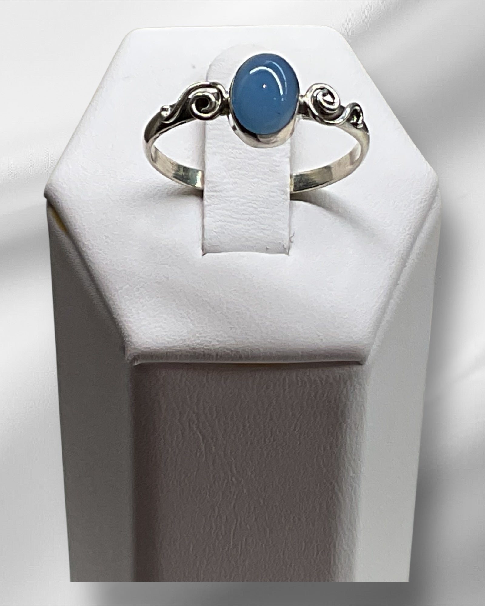 Bling Collection - Chalcedony Gemstone Ring (Sterling)