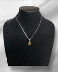 Bling Collection - Citrine Dainty Necklace (Sterling)