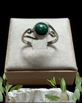 Bling Collection - Malachite Gemstone Ring (Sterling)