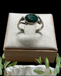 Bling Collection - Emerald Gemstone Ring (Sterling)