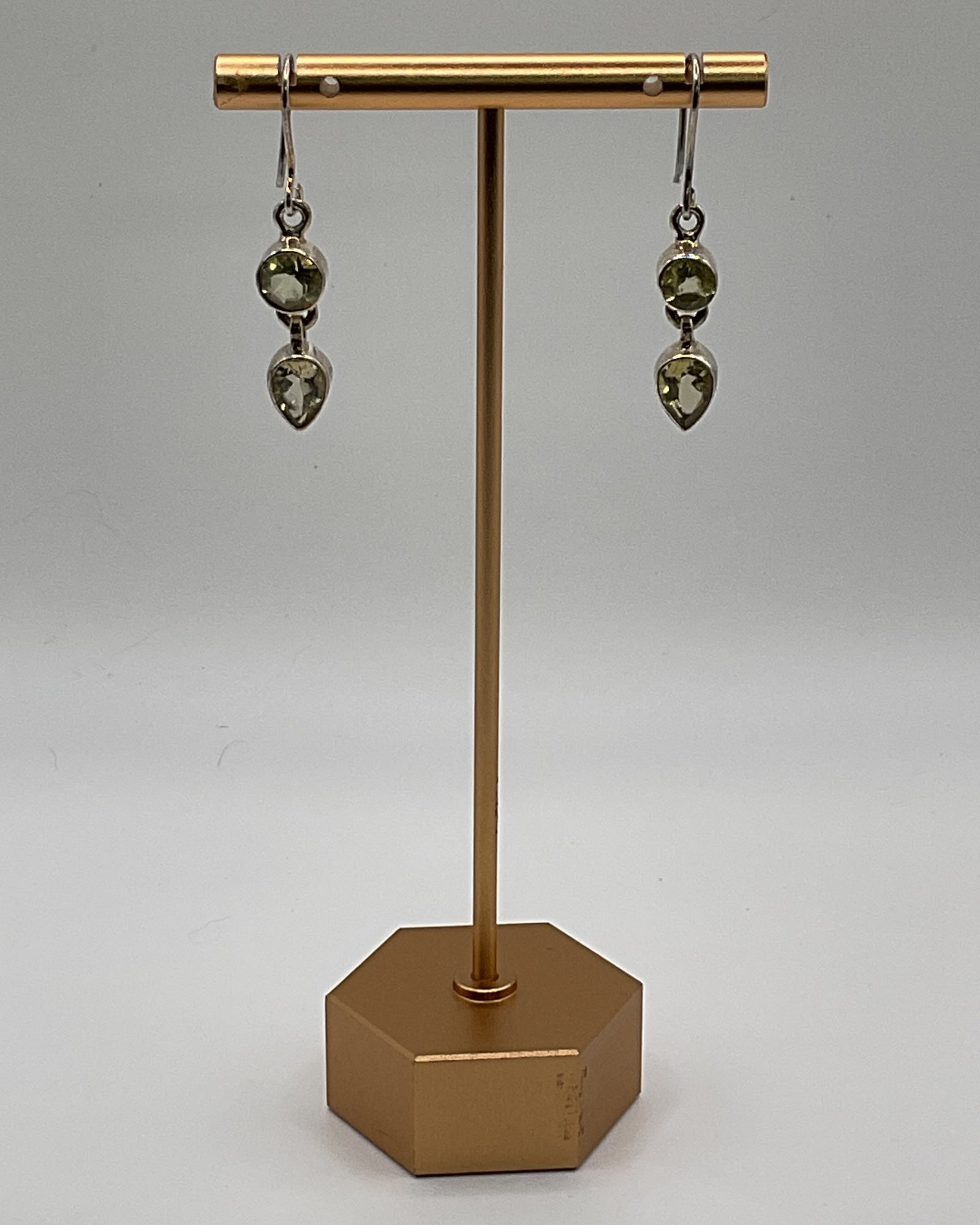 Bling Collection - Lemon Quartz Dangle Designer Earrings (Sterling)