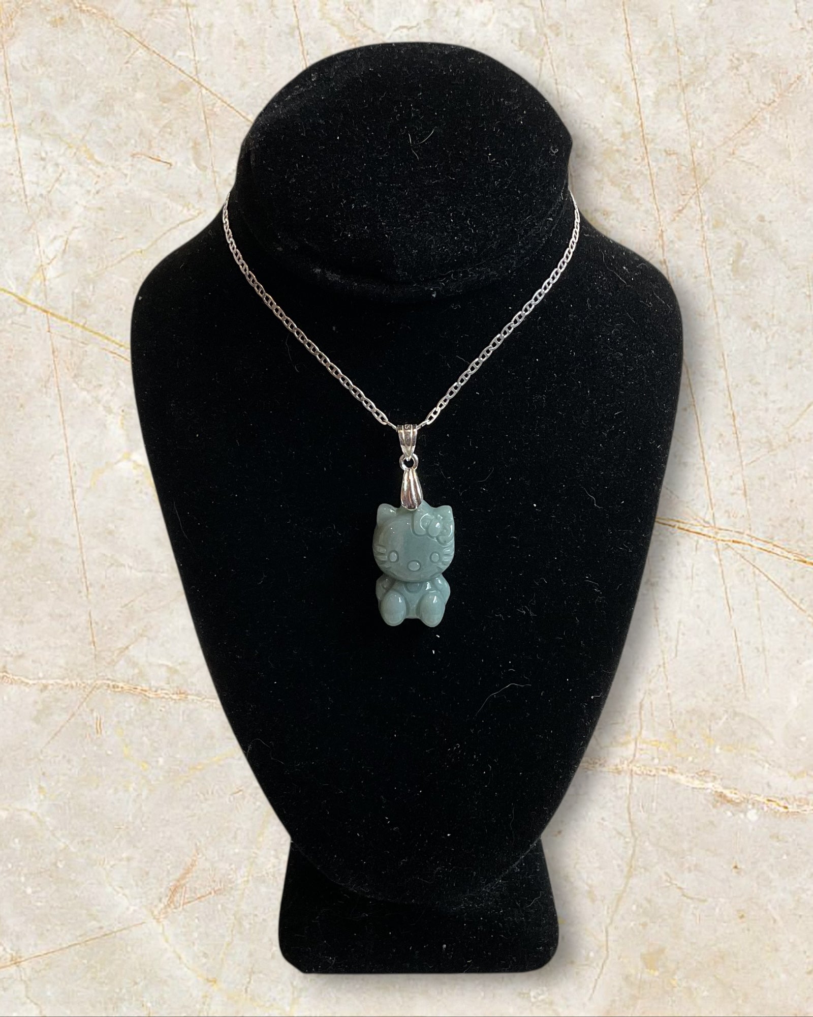 Jade Collection - Dainty Jade Necklace (Sterling)
