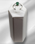 Bling Collection - Emerald Gemstone Ring (Sterling)