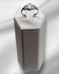 Bling Collection - Moonstone Gemstone Ring (Sterling)