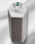 Bling Collection - Emerald Gemstone Ring (Sterling)