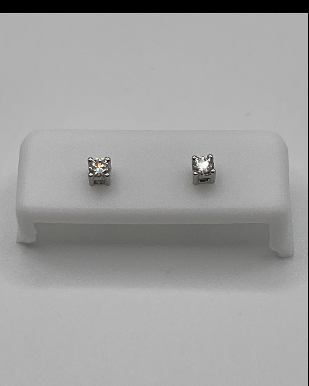 Bling Collection - Moissanite Stud Designer Earrings (Sterling)