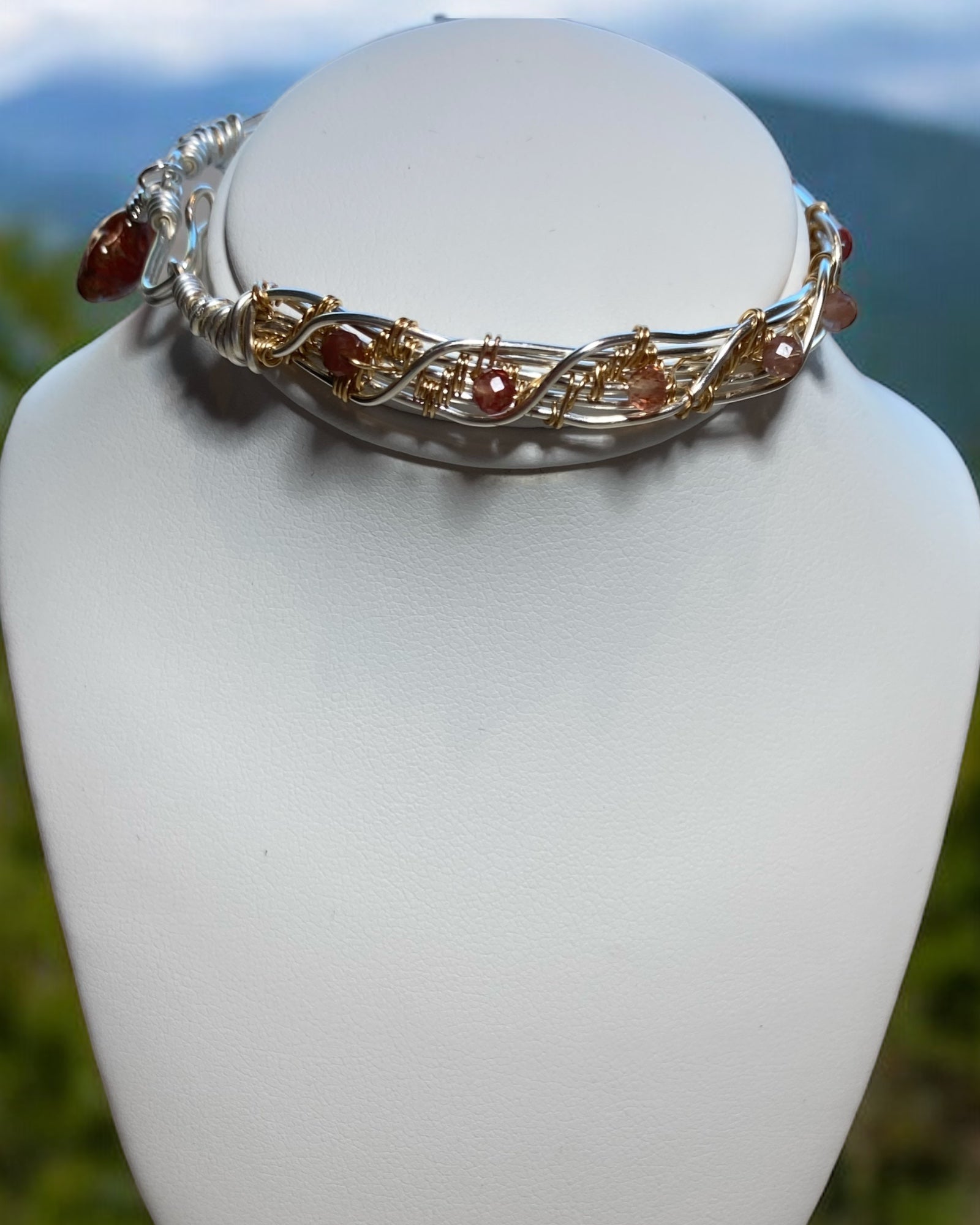 Tennis Bracelet Chevron Weave Designer Bracelet