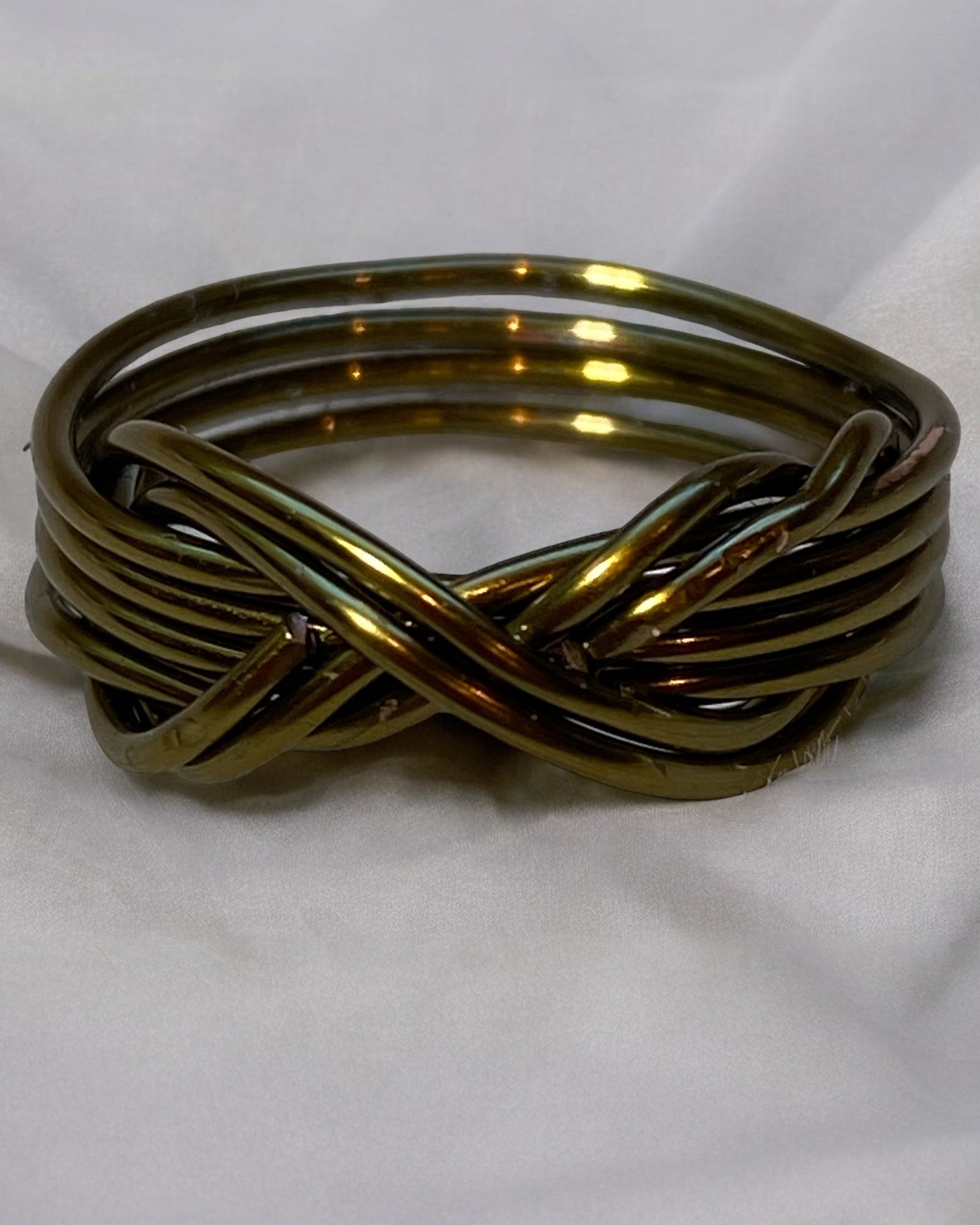 Bronze Infinity Wire Wrapped Ring (Size 5.5)