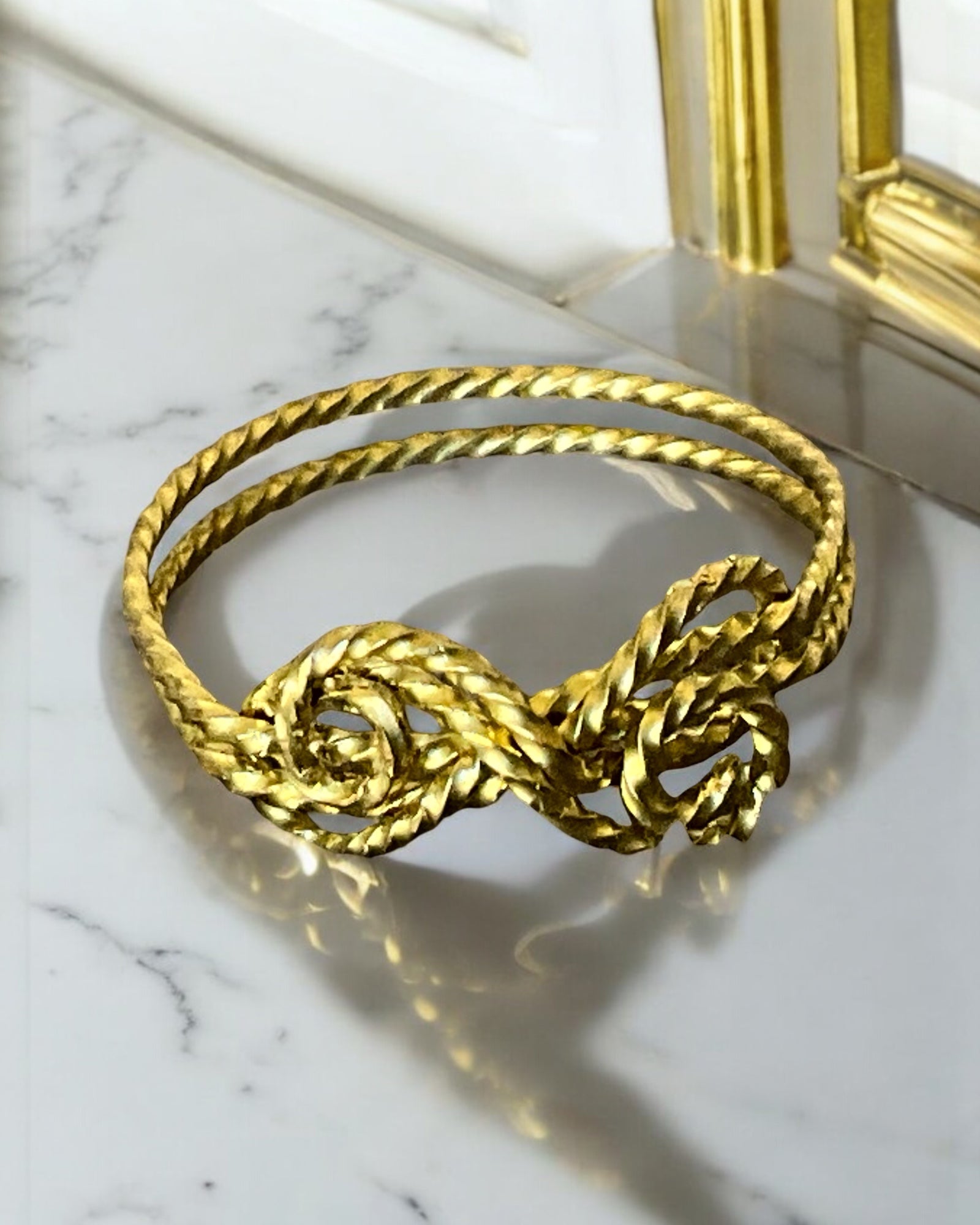 Gold Infinity Wire Wrapped Ring (Size 11)