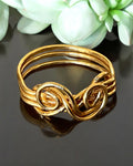 Gold Infinity Wire Wrapped Ring (Size 6)