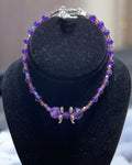 Amethyst & Ametrine Silver Dainty Bracelet