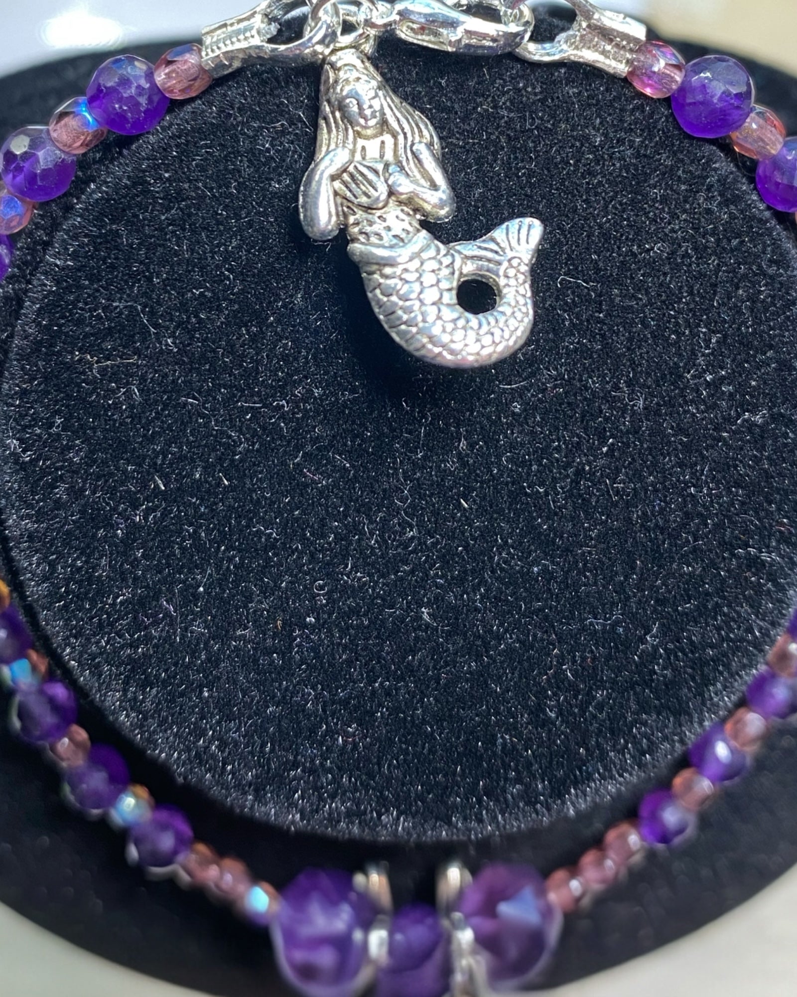 Amethyst & Ametrine Silver Dainty Bracelet