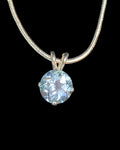Affordable Luxury Collection - Blue Topaz Dainty Necklace (Sterling)