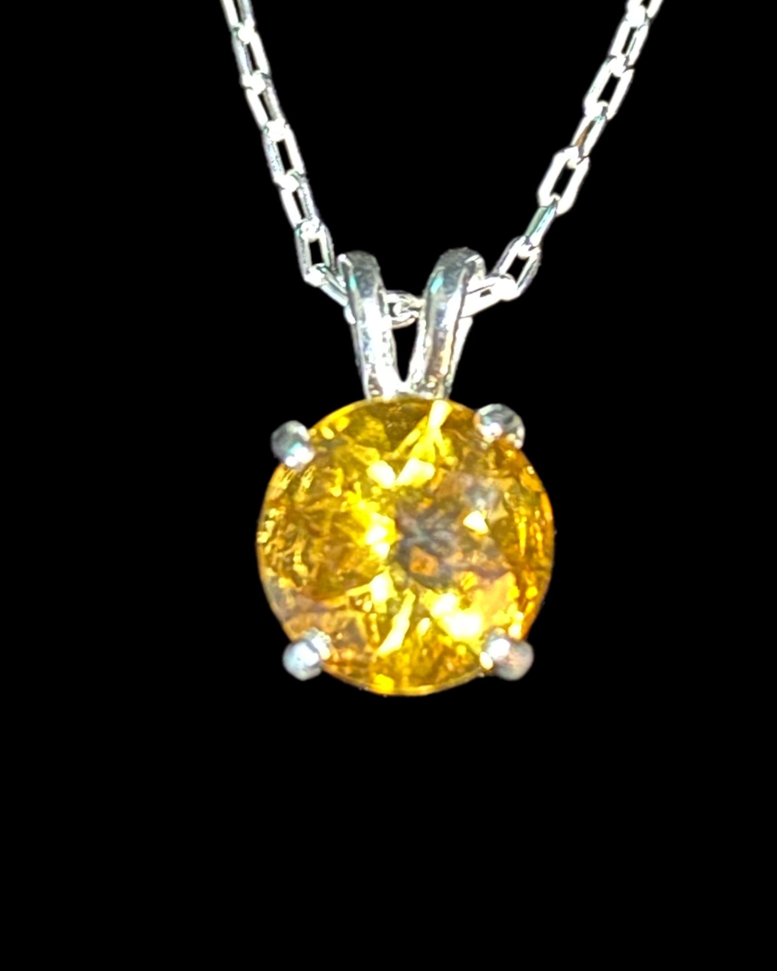 Affordable Luxury Collection - Blue Topaz Dainty Necklace (Sterling)