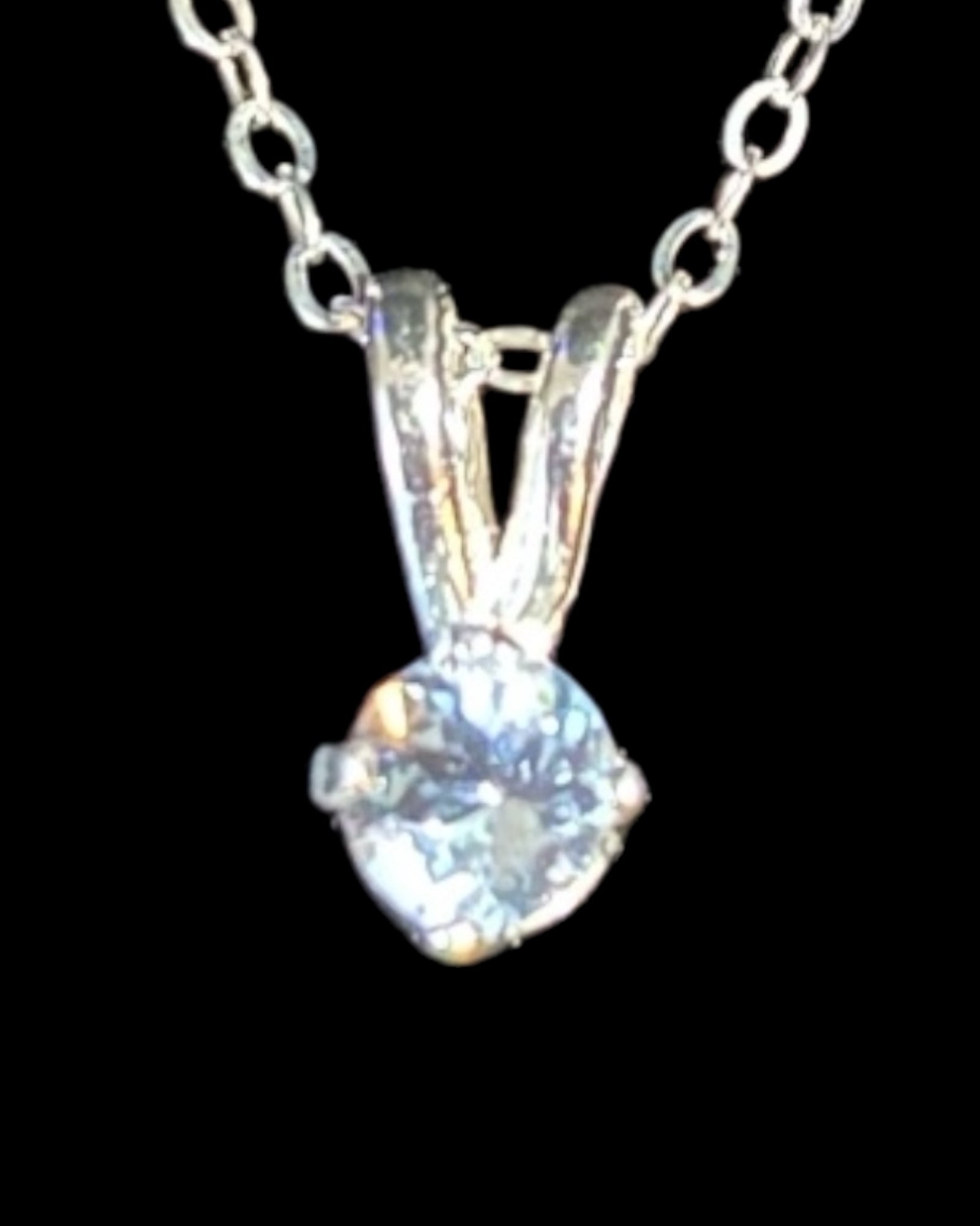 Affordable Luxury Collection - Blue Topaz Dainty Necklace (Sterling)