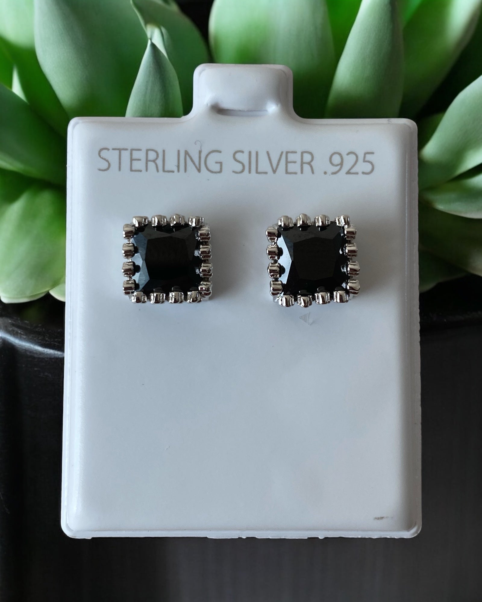 Bling Collection - Moissanite Stud Designer Earrings (Sterling)