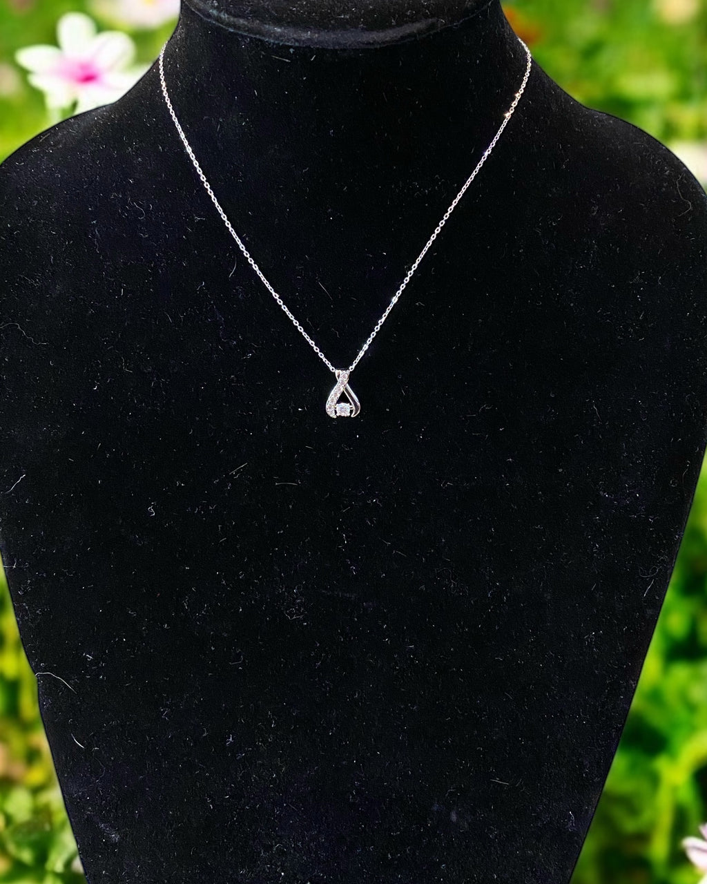 Bling Collection - Dainty Moissanite Necklace (Sterling)