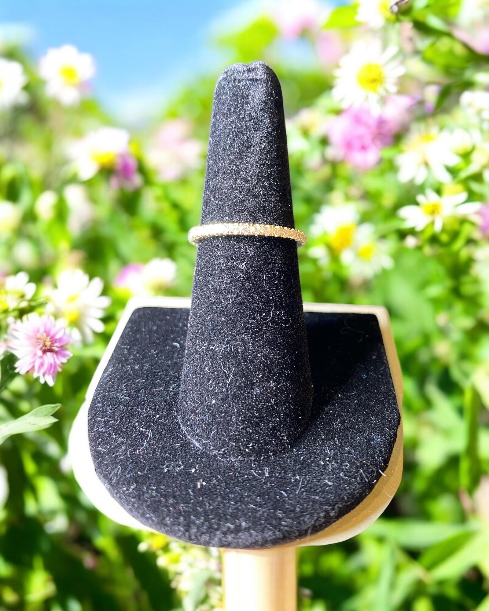 Bling Collection - Moissanite Eternity Ring (Sterling)