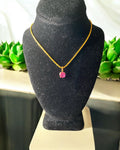 Affordable Luxury Collection - Pink Tourmaline Dainty Necklace