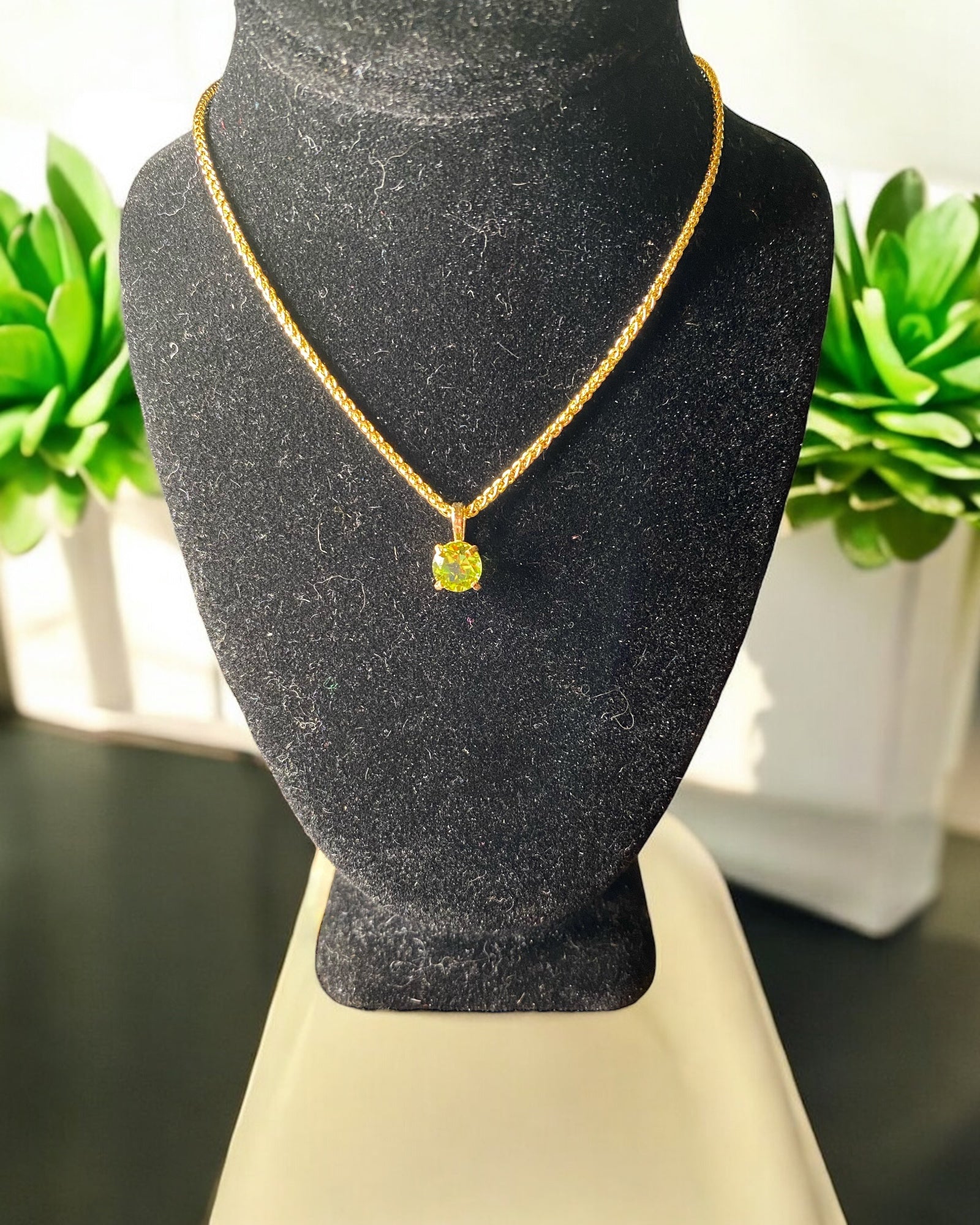 Affordable Luxury Collection - Blue Topaz Dainty Necklace (Sterling)