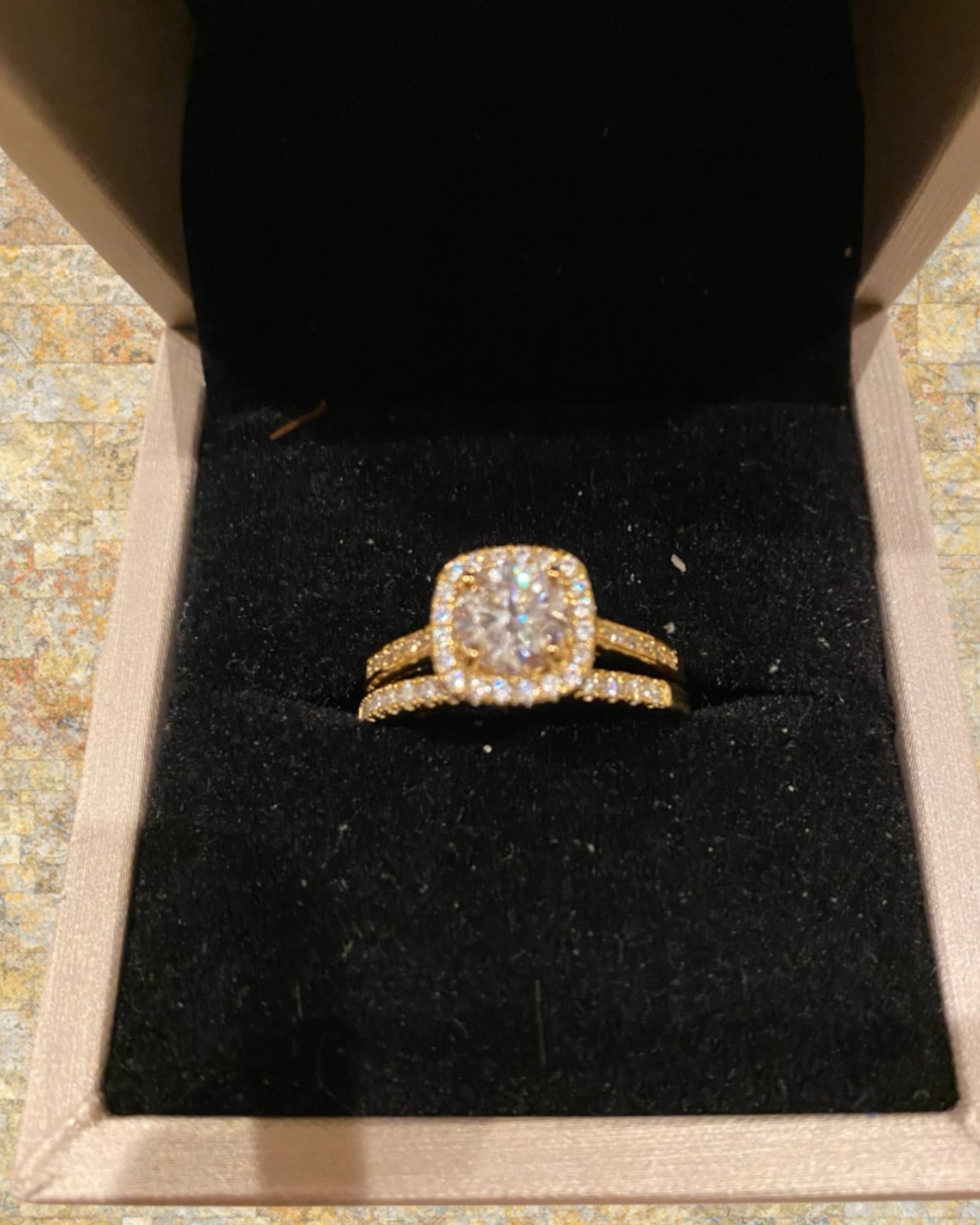 Bling Collection - Moissanite Engagement/ Wedding Ring (Sterling)