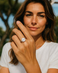 Bling Collection - Moissanite Solitaire Ring (Sterling)
