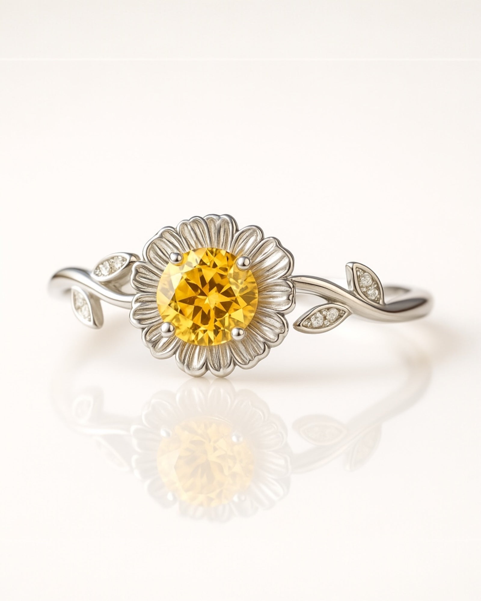 Bling Collection - Moissanite Solitaire Ring (Sterling)