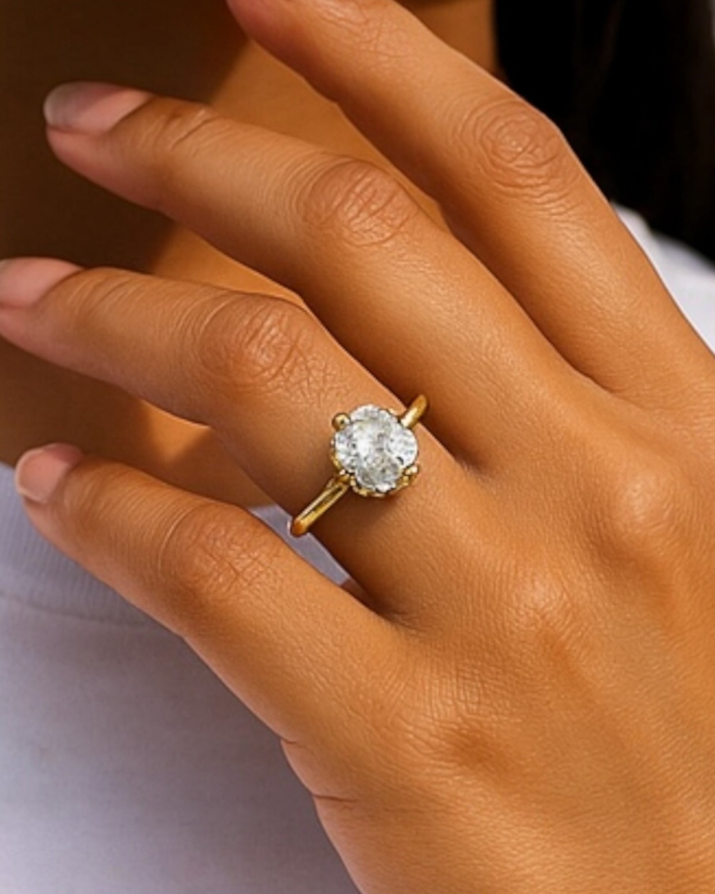 Bling Collection- Solitaire Ring (Moissanite)