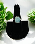 Bling Collection - Larimar Gemstone Ring (Sterling)