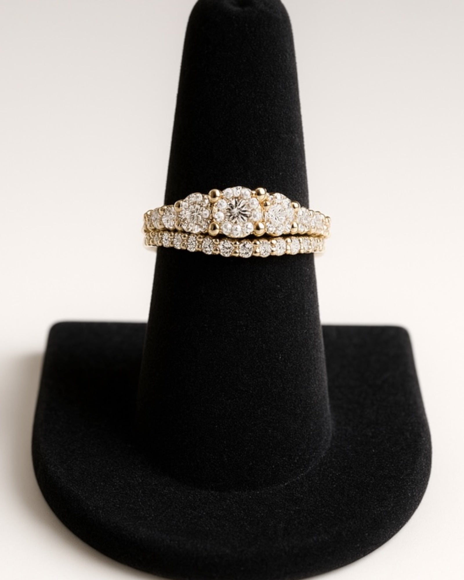 Bling Collection - Moissanite Engagement/ Wedding Ring (Sterling)