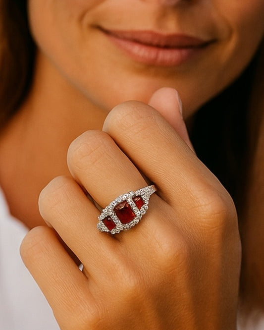 Affordable Luxury Collection - Gemstone Ring - Sterling