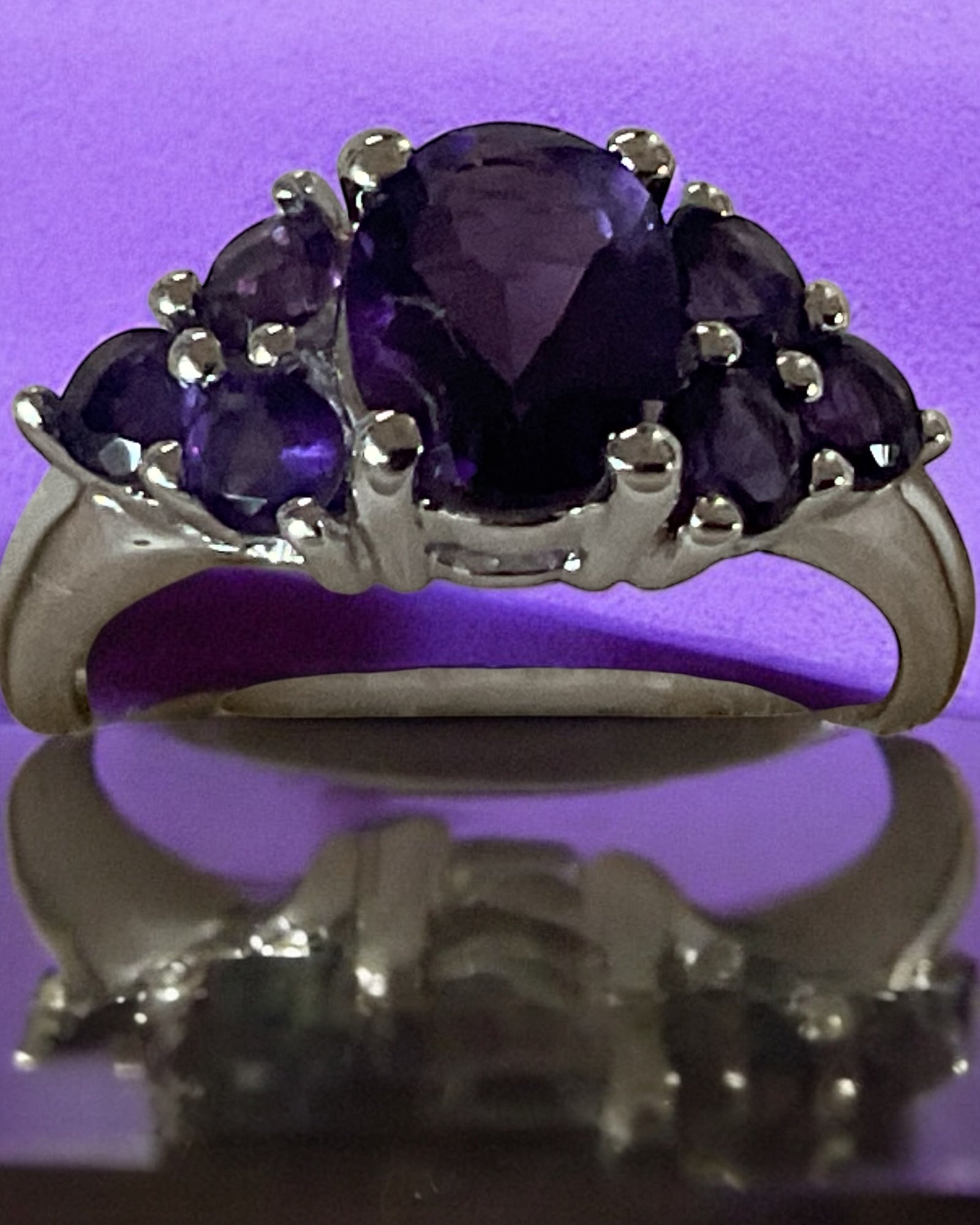 Affordable Luxury Collection - Amethyst Gemstone Ring (Sterling)