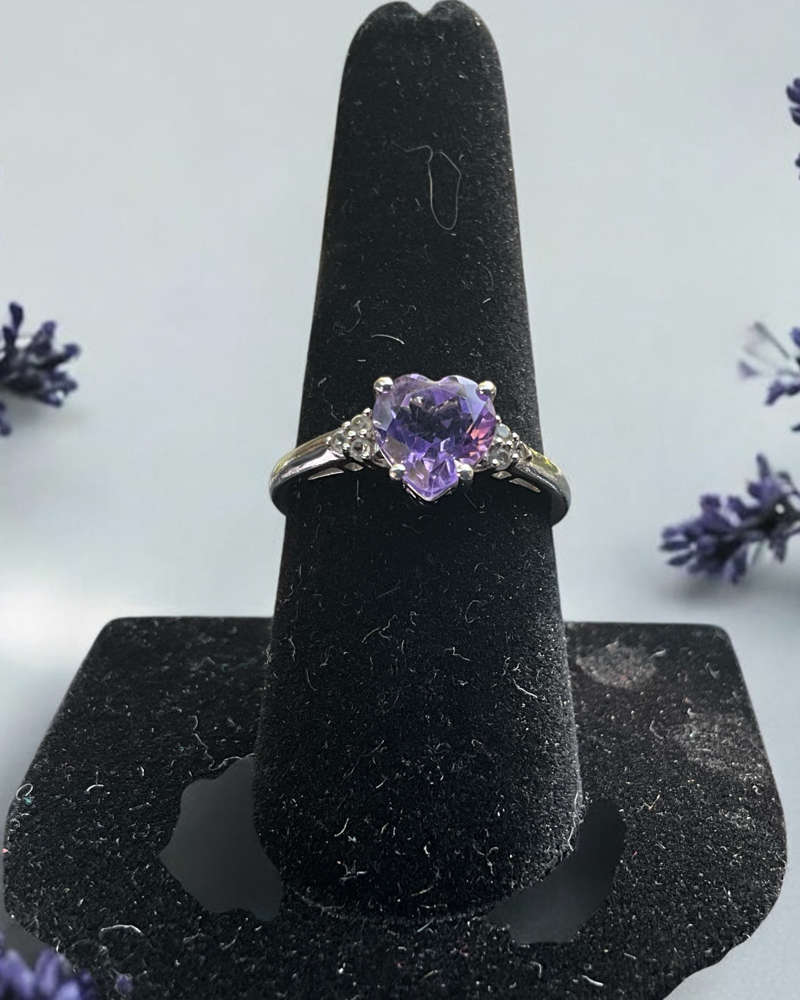 Bling Collection - Amethyst Gemstone Ring (Sterling)