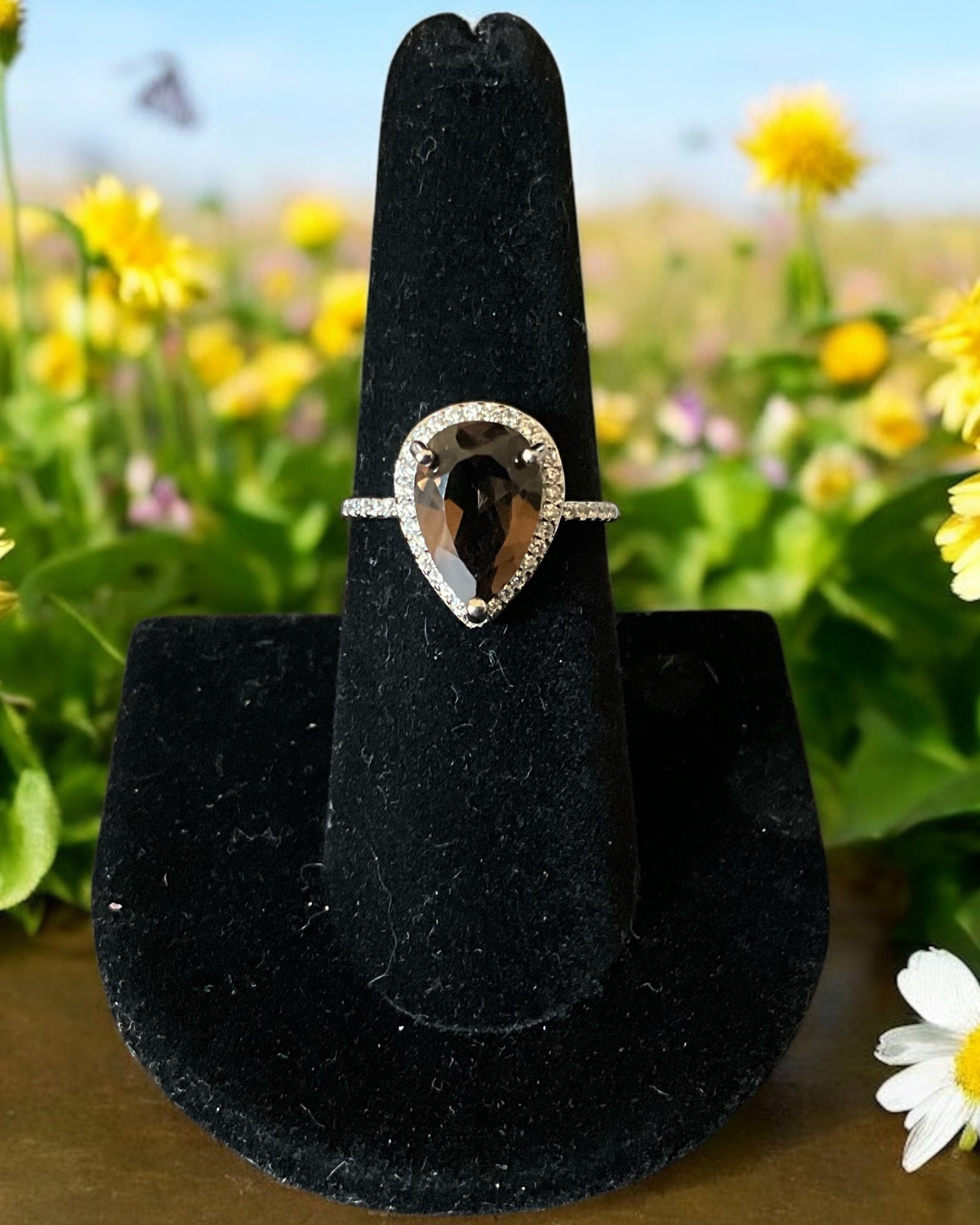 Bling Collection - Smoky Topaz Gemstone Ring